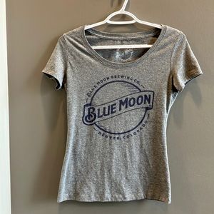Blue Moon Brewing Company Denver Colorado Women’s Gray T-Shirt Size Medium